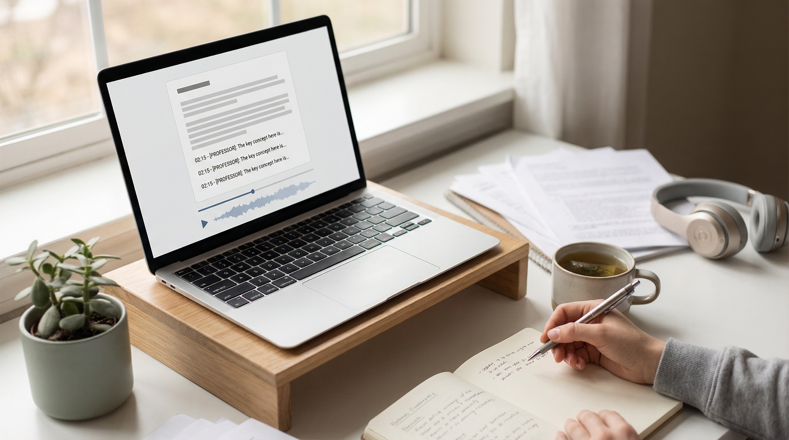 Transcription for Students: Turn Lectures Into Notes Without the Typing